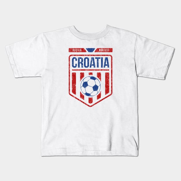 Croatia Hrvatska Soccer Football Kids T-Shirt by CR8ART